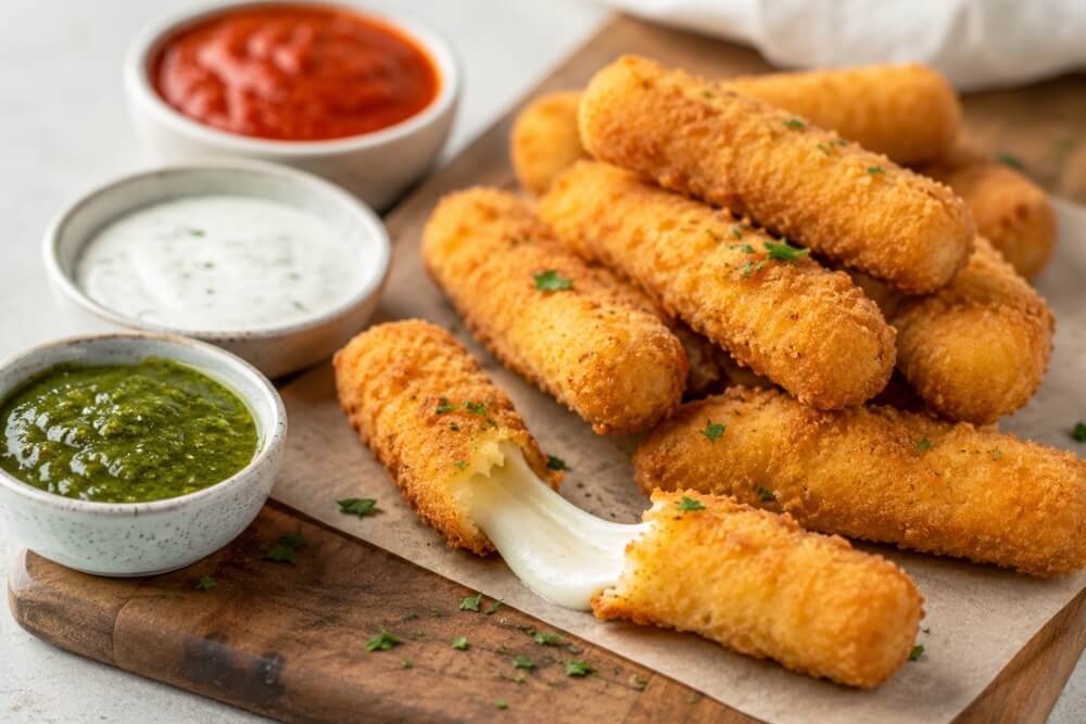 co można zrobić w frytkownicy beztłuszczowej na przykładzie mozarella sticks