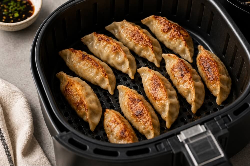 co można zrobić w frytkownicy beztłuszczowej na przykładzie pierożków gyoza