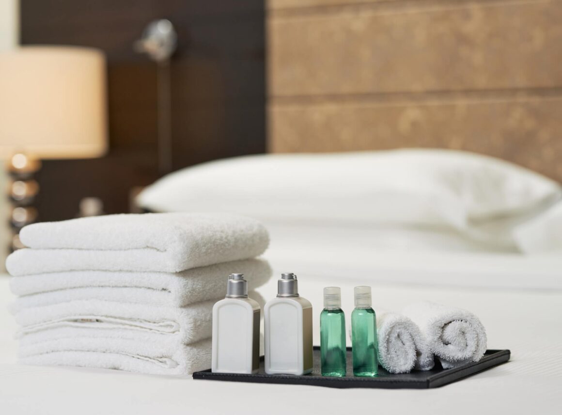 kosmetyki w hotelu dla gości