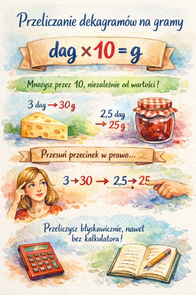 1 dag ile to gram - jak przeliczyć