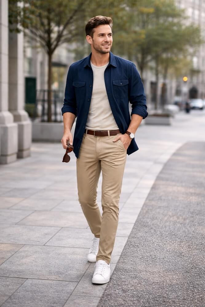 męska stylizacja casual