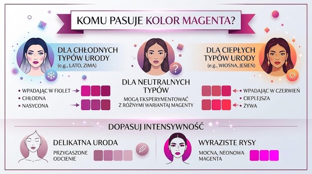 kolor magenta - do kogo pasuje 
