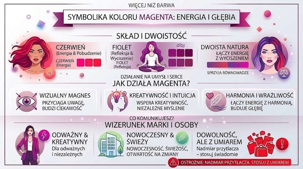 kolor magenta - znaczenie 